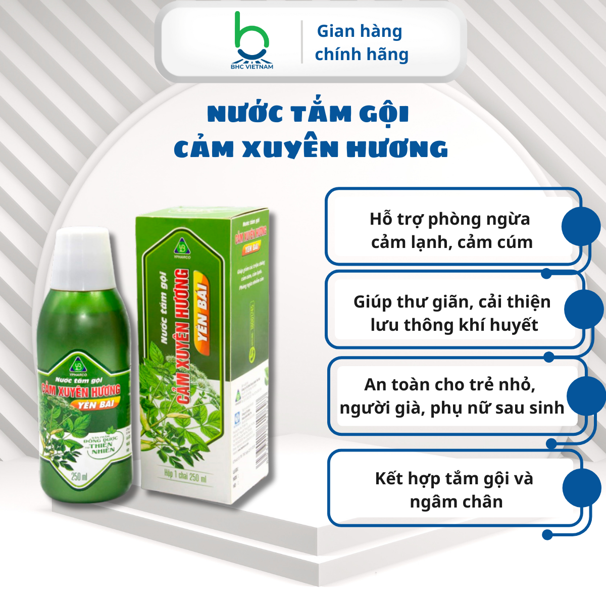 Nước Tắm Gội Cảm Xuyên Hương – Hỗ Trợ Phòng Ngừa Cảm Lạnh, Cảm Cúm Dùng Cho Cả Gia Đình